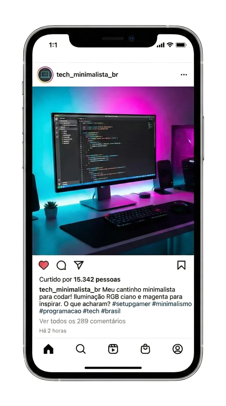 Post social media — resultado de campanha